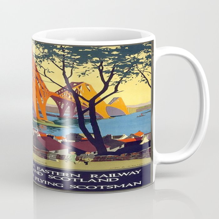 Vintage poster - Forth Bridge Coffee Mug