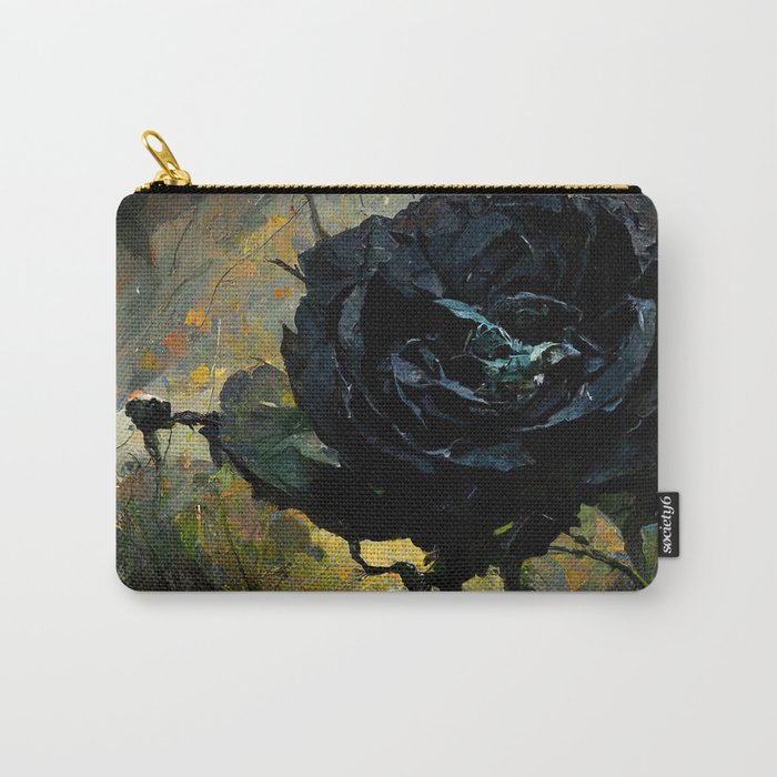Black Rose Immortal Carry-All Pouch