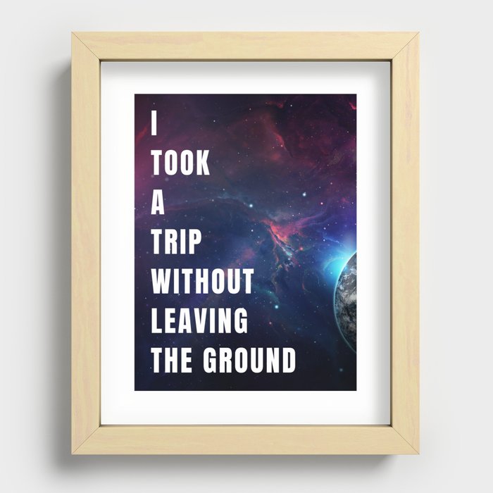 Space Trip Recessed Framed Print