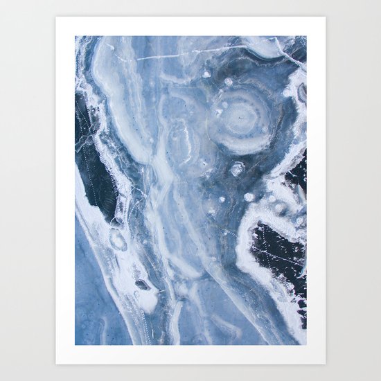 Earth blue Art Print