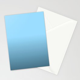 SKY BLUE OMBRE PATTERN Stationery Card