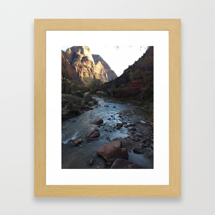 what I love most about rivers is Framed Art Print