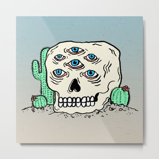 DIE IN THE DESERT Metal Print