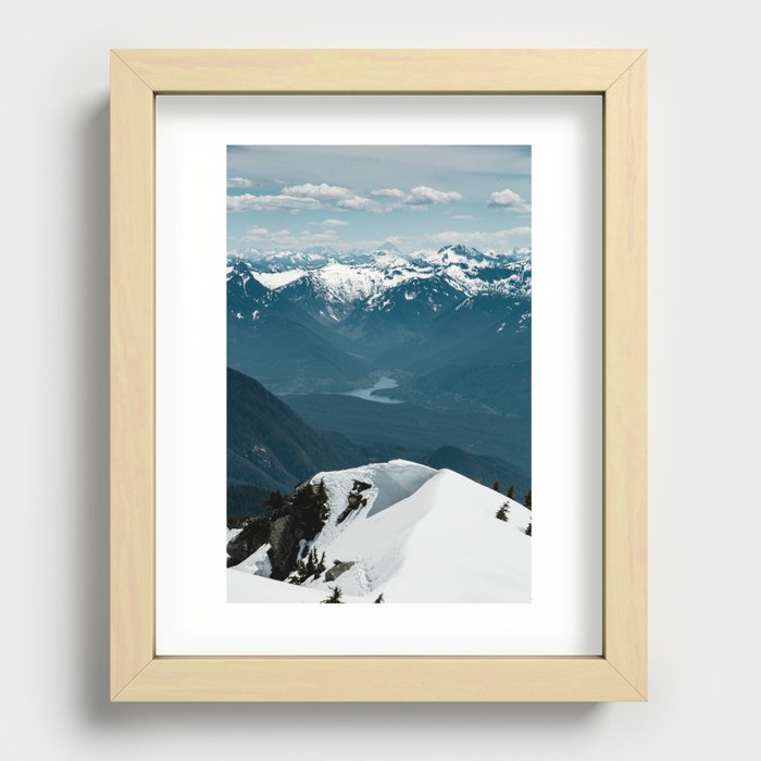 North Cascades Recessed Framed Print