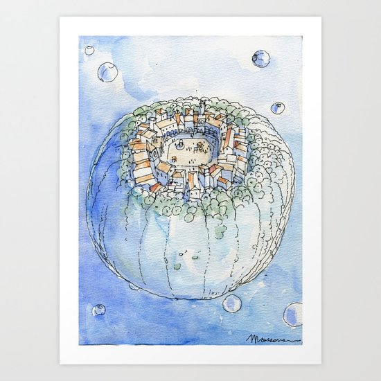 The Planet City Art Print