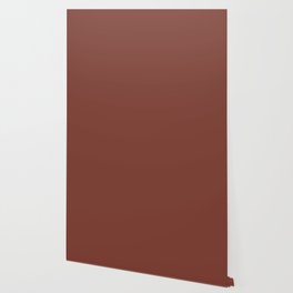 RED ROCK SOLID COLOR. Classic Chestnut plain pattern Wallpaper
