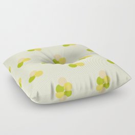 Abstraction_DOTS_DAISY_FLORAL_BLOSSOM_SPRING_SUMMER_POP_ART-0515A Floor Pillow