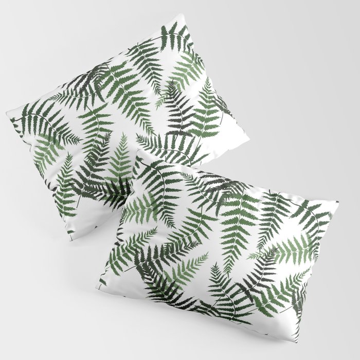 Fern Leaf Pattern Pillow Sham