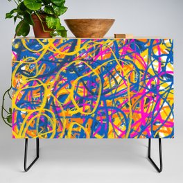 Expressionist Painting. Abstract 46. Credenza
