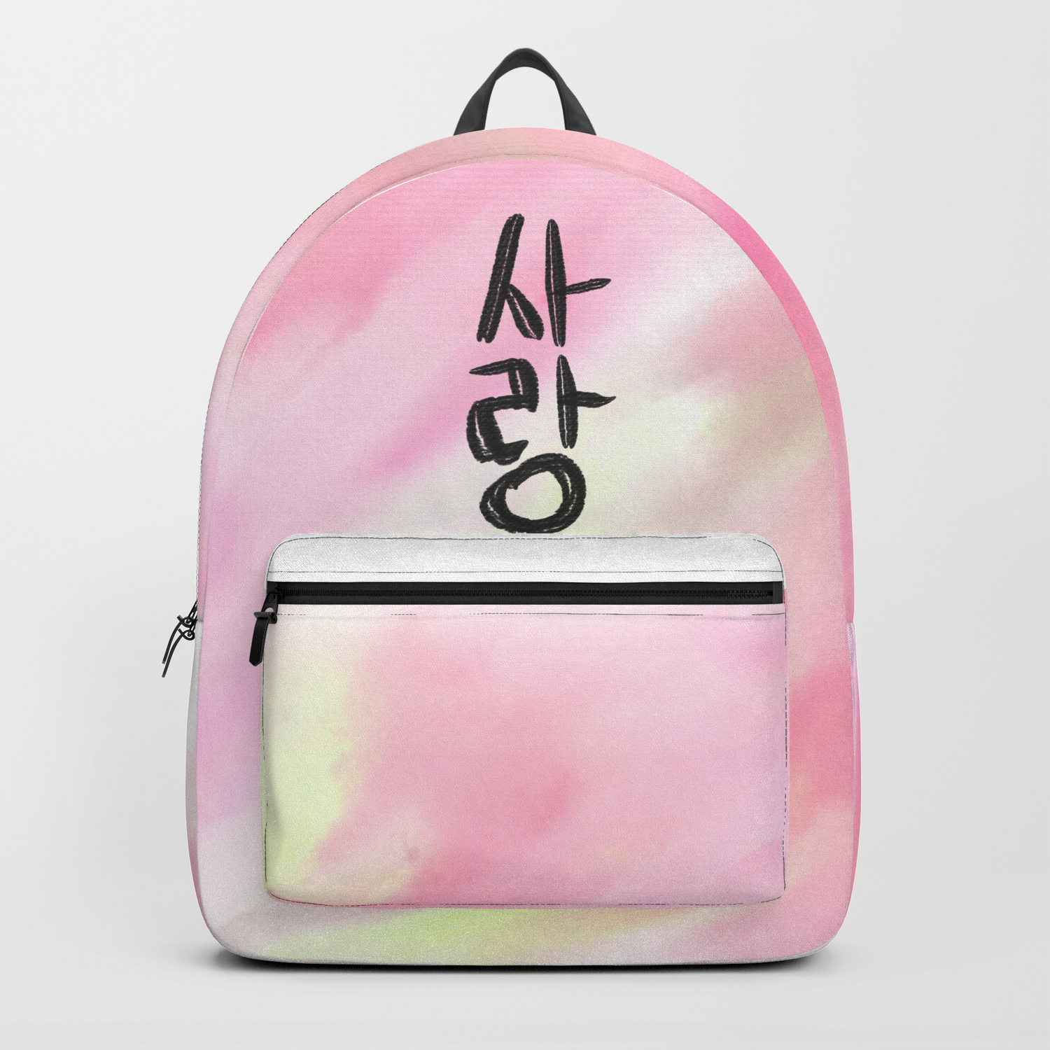 korean backpack pink