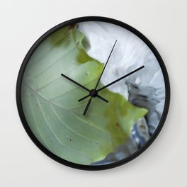 Underwater leaf Wall Clock
