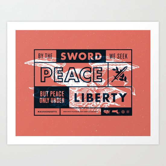 Massachusetts Art Print