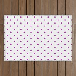 Dotted (Purple & White Pattern) Outdoor Rug