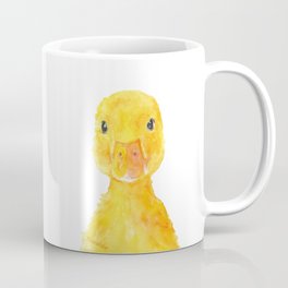 Duck Face Watercolor Painting Coffee Mug
