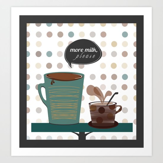 Coffee cups Art Print
