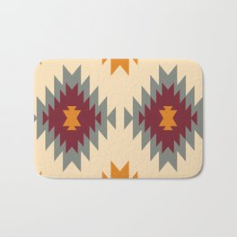 Aztec Southwestern pattern Navajo ornament Tribal Native American print Bath Mat