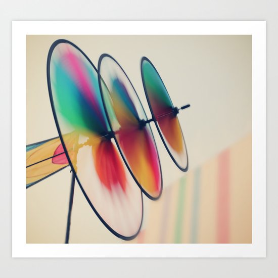 Spin, spin, spin Art Print