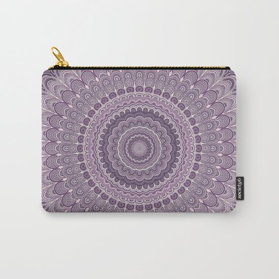 Purple feather mandala Carry-All Pouch