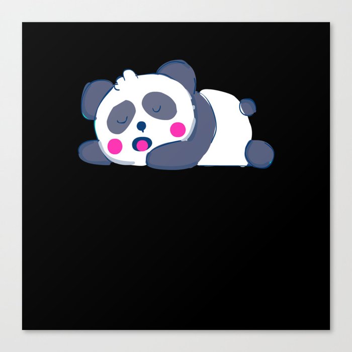 Sleeping Panda Canvas Print