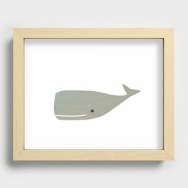 little whale Recessed Framed Print