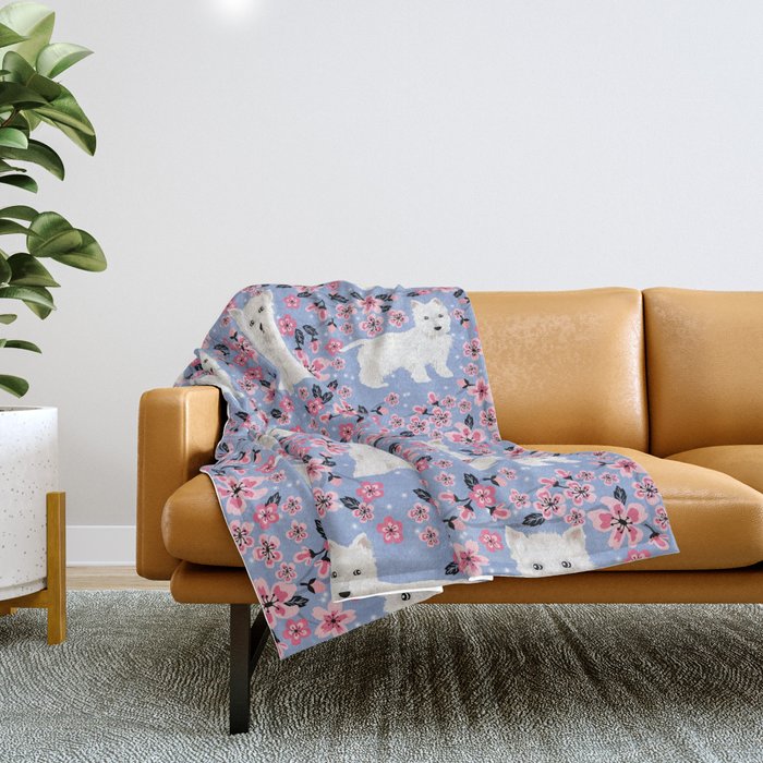 Westie blanket throw sales