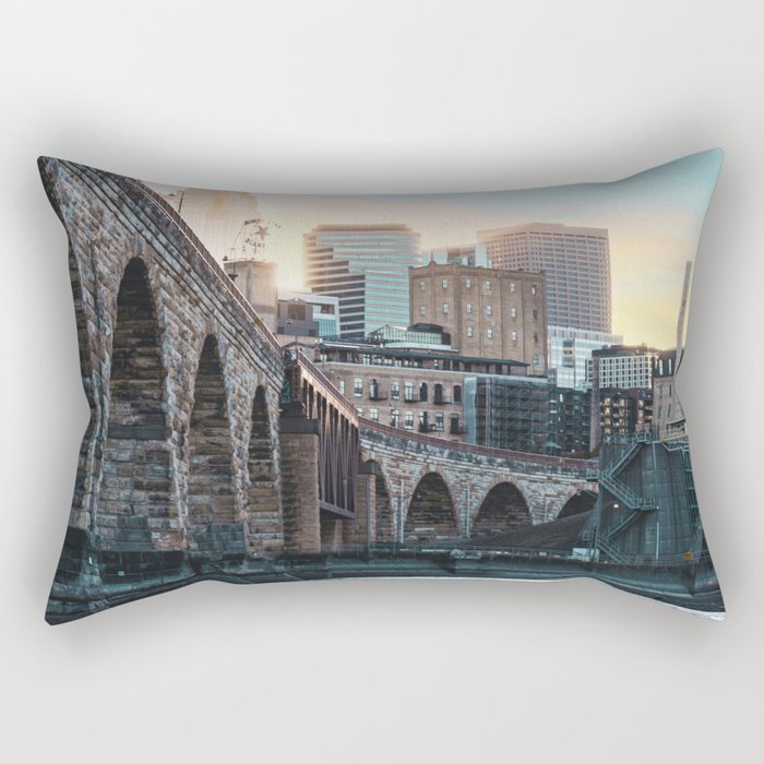 Minneapolis Sunset Rectangular Pillow