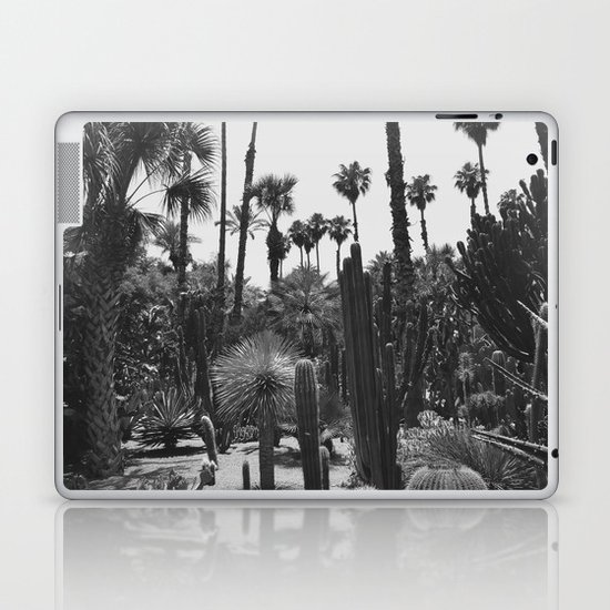 Tropical Cacti Gardens BW Laptop & iPad Skin