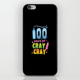Day Of School 100th Day Color Colorful Art iPhone Skin