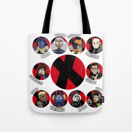 Xmen Evolution - Team Xmen Tote Bag