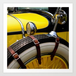 1929 Plymouth U Classic Car Art Print | Vintageautomobile, Vintagecar, Vintageauto, 1920S, Classiccar, Classic, Concours, Plymouth, Yellow, Photo 