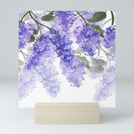 Purple Wisteria Flowers Mini Art Print