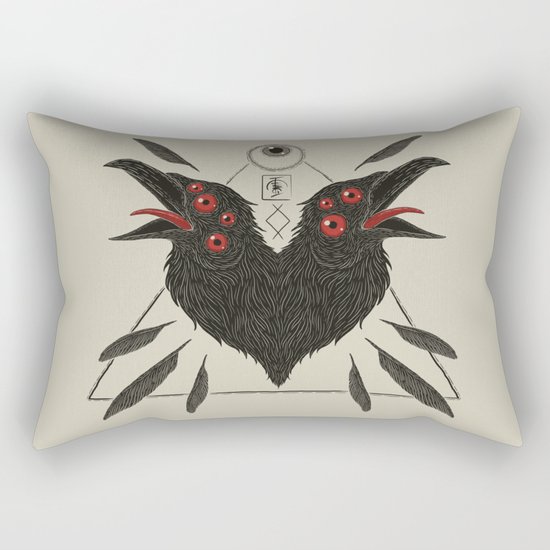 Corvus Corax Rectangular Pillow