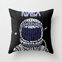 Nasa  Astronaut Throw Pillow