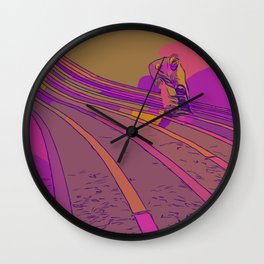 Pink Streak Wall Clock