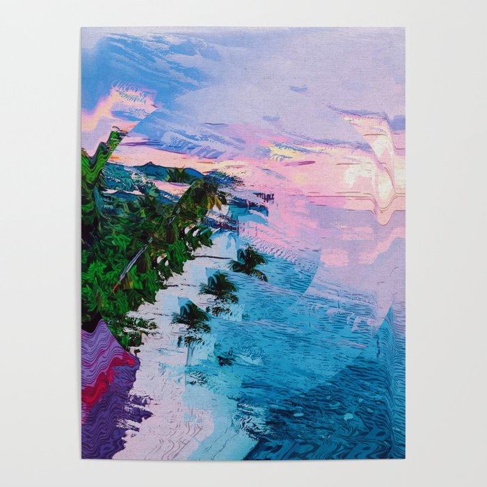 Abstract Beach Poster