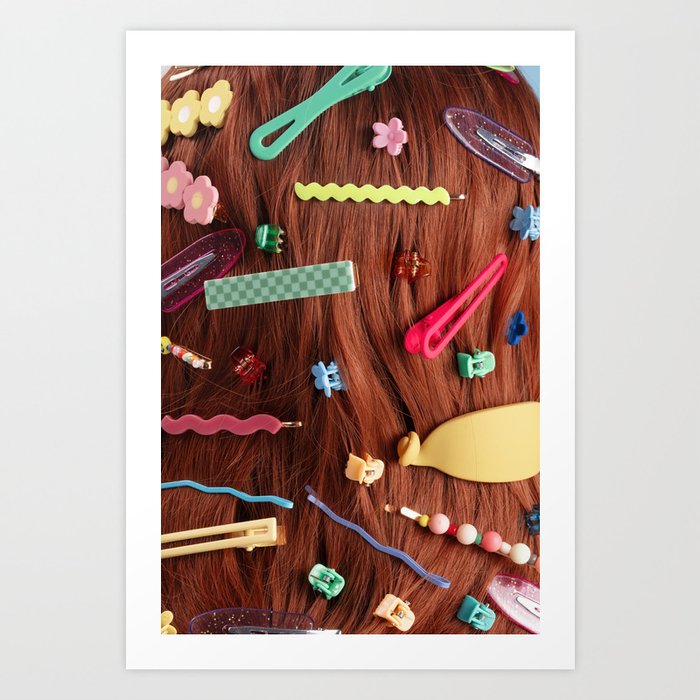 Hair clip medley  Art Print