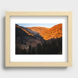 Fall in the Dolomites Recessed Framed Print