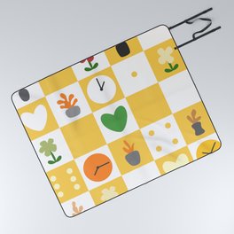 Color object checkerboard collection 4 Picnic Blanket
