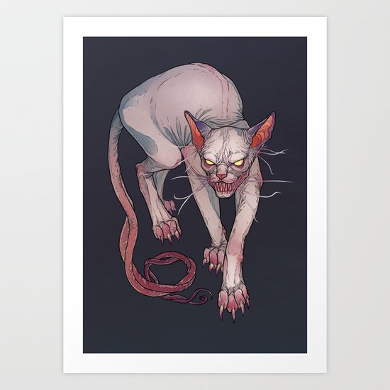 Goblin cat Art Print