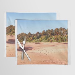 Oregon Coast Beach Golden Hour | Minimalist Photography in the PNW Placemat
