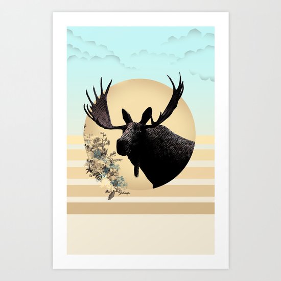 Moose Art Print