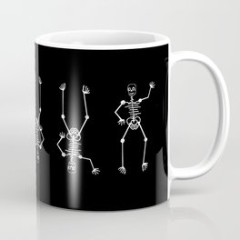 Skeleton Dédé on black Coffee Mug