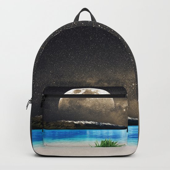 Aloe Vera Moon Beach Backpack