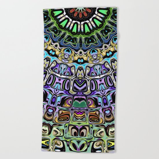 Abstract Spectral Sun Beach Towel