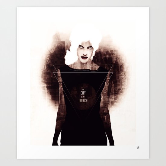 The City is my Church Art Print
