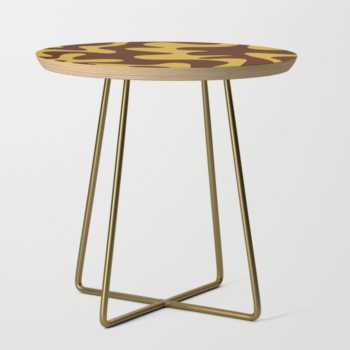 4 Abstract Swirl Shapes 220711 Valourine Digital Design Side Table
