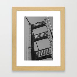 Tilted Tower Framed Art Print