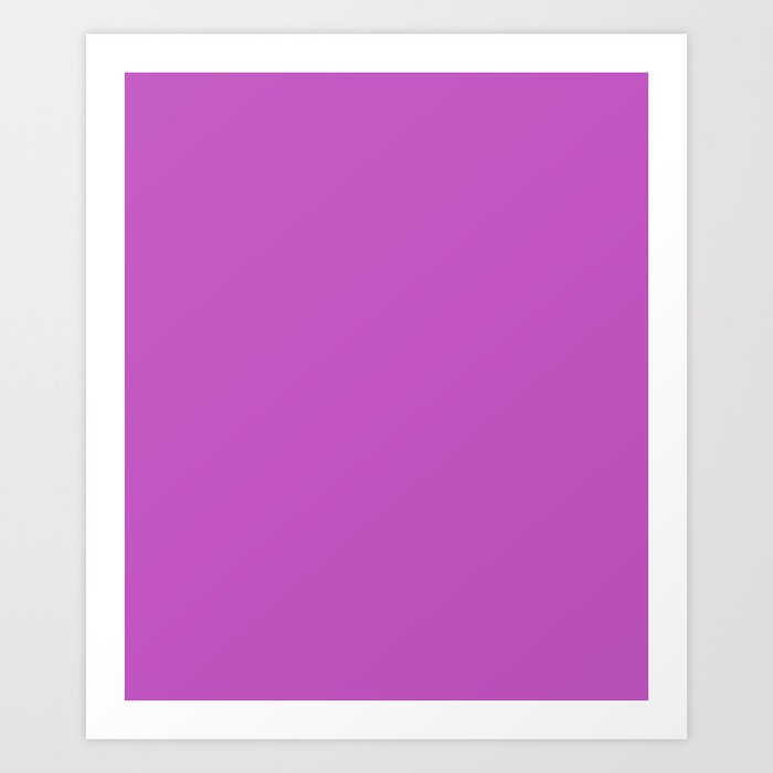 Fuchsia (Crayola) - solid color Art Print by Make it Colorful