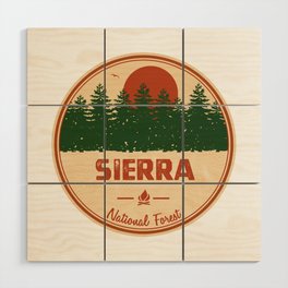 Sierra National Forest Wood Wall Art