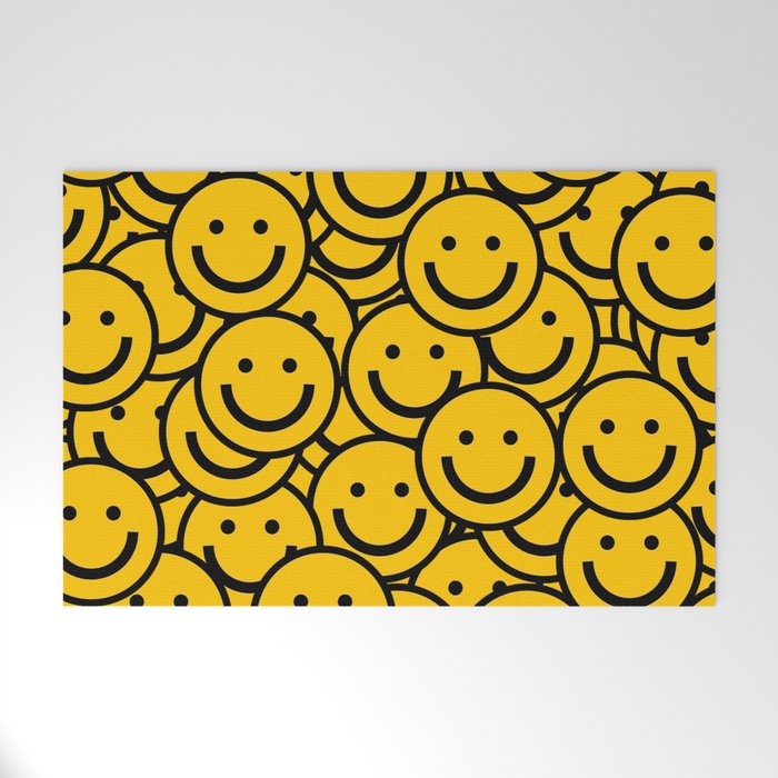 Smiley Welcome Mat